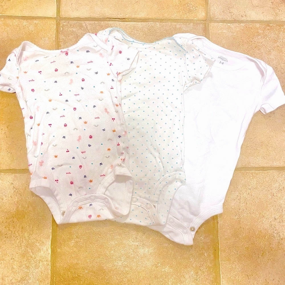 Lot of 3 Baby Girl Onesies